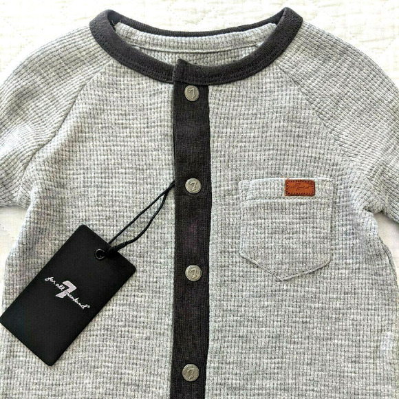 New Seven For All 3-6 Months Thermal Romper NWT 7 SFAM - Picture 3 of 3